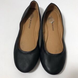 Lucky Brand leather black flats. Size 7.5